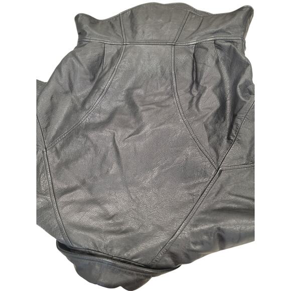 Wilsons Women's Black Moto Leather Jacket - Picture 9 of 16